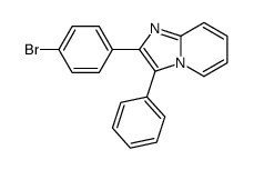 2-(4-溴苯基)-3-苯基咪唑并[1,2-a]吡啶结构式