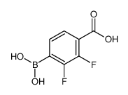 4-硼-2,3-二氟苯甲酸结构式