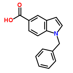 1-Benzyl-1H-indole-5-carboxylic acid结构式