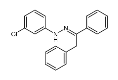 deoxybenzoin m-chlorophenylhydrazone结构式