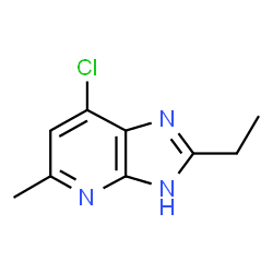 3H-IMidazo[4,5-b]pyridine, 7-chloro-2-ethyl-5-Methyl Structure