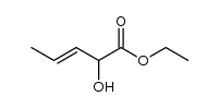 (+/-)-2-hydroxy-pent-3t-enoic acid ethyl ester结构式