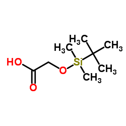 2-(tert-butyldimethylsilyloxy)acetic acid Structure