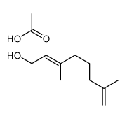 acetic acid,3,7-dimethylocta-2,7-dien-1-ol结构式