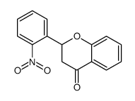 2-(2-nitrophenyl)-2,3-dihydrochromen-4-one Structure
