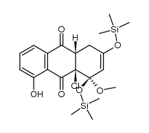 (1R,4aS,9aR)-9a-chloro-8-hydroxy-1-methoxy-1,3-bis((trimethylsilyl)oxy)-1,4,4a,9a-tetrahydroanthracene-9,10-dione结构式