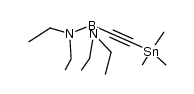 bis(diethylamino)-trimethylstannylethinylborane结构式