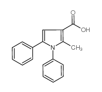 1,5-DIPHENYL-2-METHYLPYRROLE-3-CARBOXYLIC ACID Structure