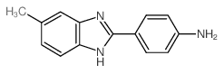 4-(5-甲基-1H-苯并咪唑-2-基)苯胺结构式