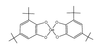 germanium(II) bis(3,5-di-tert-butyl-1,2-semiquinonate)结构式