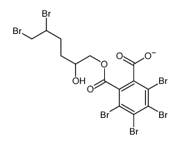 2,3,4,5-tetrabromo-6-(5,6-dibromo-2-hydroxyhexoxy)carbonylbenzoate结构式