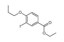 3-碘-4-丙氧基苯甲酸乙酯结构式
