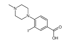 3-碘-4-(4-甲基哌嗪-1-基)苯甲酸结构式