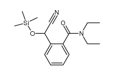 2-(cyano((trimethylsilyl)oxy)methyl)-N,N-diethylbenzamide结构式