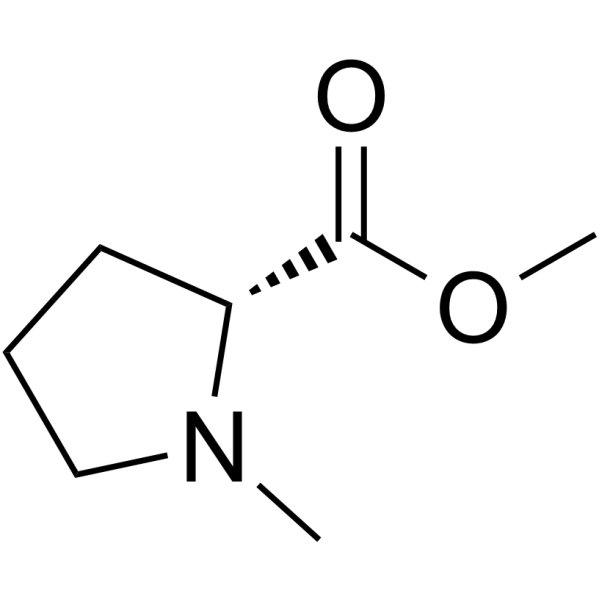 (R)-1-甲基吡咯烷-2-羧酸甲酯结构式