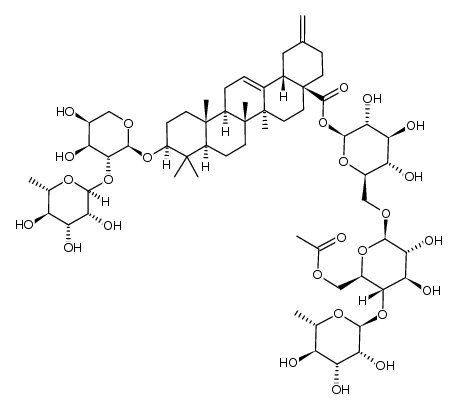 Ciwujianoside C2结构式