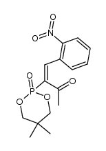 (E)-2,2-dimethyl-1,3-propanediyl α-acetyl-2-nitrostyrylphosphonate Structure