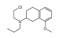8-methoxy-2-(N-2-chloroethyl-N-n-propyl)aminotetralin Structure