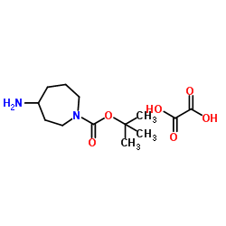 2-Methyl-2-propanyl 4-amino-1-azepanecarboxylate ethanedioate (1:1) Structure