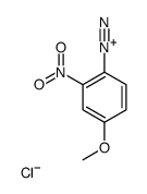 4-methoxy-2-nitrobenzenediazonium,chloride structure