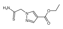 ethyl 1-(2-amino-2-thioxoethyl)-1H-pyrazole-4-carboxylate Structure