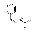 dichloromethyl(2-phenylethenyl)silane结构式