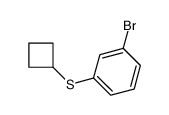 1-Bromo-3-cyclobutylthiobenzene Structure