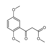3-(2,5-二甲氧基苯基)-3-氧代丙酸甲酯结构式