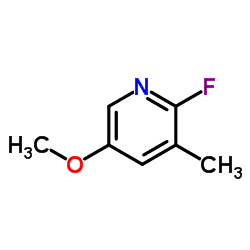2-Fluoro-5-methoxy-3-methylpyridine Structure