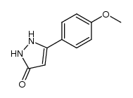 3-(4-methoxyphenyl)pyrazolinone结构式
