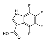 4,5,6,7-四氟-1H-吲哚-3-羧酸结构式