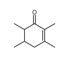 2,3,5,6-tetramethylcyclohex-2-enone Structure