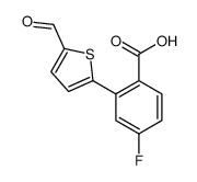 4-fluoro-2-(5-formylthiophen-2-yl)benzoic acid Structure