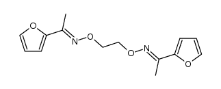 1,2-bis-[1-(2-furyl)methylideneiminoxy]ethane结构式