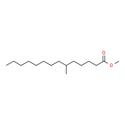 6-甲基十四烷酸甲酯结构式