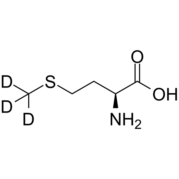 L-甲硫氨酸-甲基-d3结构式