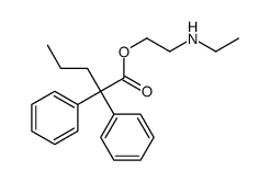 2-(ethylamino)ethyl 2,2-diphenylpentanoate Structure
