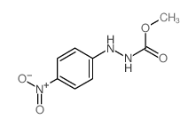 Hydrazinecarboxylicacid, 2-(4-nitrophenyl)-, methyl ester Structure