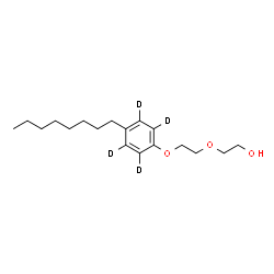 4-辛基酚-d4二乙氧基化物结构式
