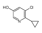 5-氯-6-环丙基-3-羟基吡啶结构式