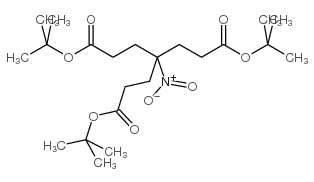 4-硝基-4-(2-叔丁氧基羰基乙基)庚二酸二叔丁酯结构式