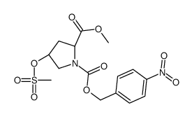 (2S,4R)-2-METHYL 1-(4-NITROBENZYL) 4-((METHYLSULFONYL)OXY)PYRROLIDINE-1,2-DICARBOXYLATE picture