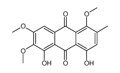 1,8-dihydroxy-2,3,5-trimethoxy-6-methylanthracene-9,10-dione结构式