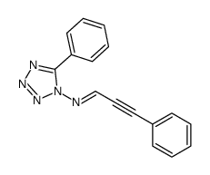 3-phenyl-N-(5-phenyltetrazol-1-yl)prop-2-yn-1-imine结构式