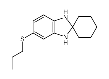 5-propylsulfanylspiro[1,3-dihydrobenzimidazole-2,1'-cyclohexane]结构式