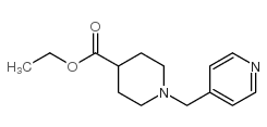 1-嘧啶-4-甲基哌啶-4-羧酸乙酯结构式