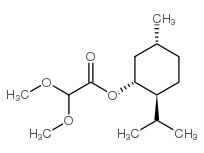 glyoxylic acid-l-menthylester dimethoxy acetal Structure