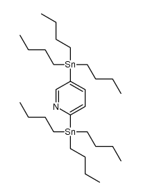 2,5-bis(tri-n-butylstannyl)pyridine结构式