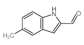 5-甲基-1H-吲哚-2-甲醛结构式
