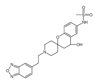 N-[(4R)-1'-[2-(2,1,3-benzoxadiazol-5-yl)ethyl]-4-hydroxyspiro[3,4-dihydrochromene-2,4'-piperidine]-6-yl]methanesulfonamide结构式